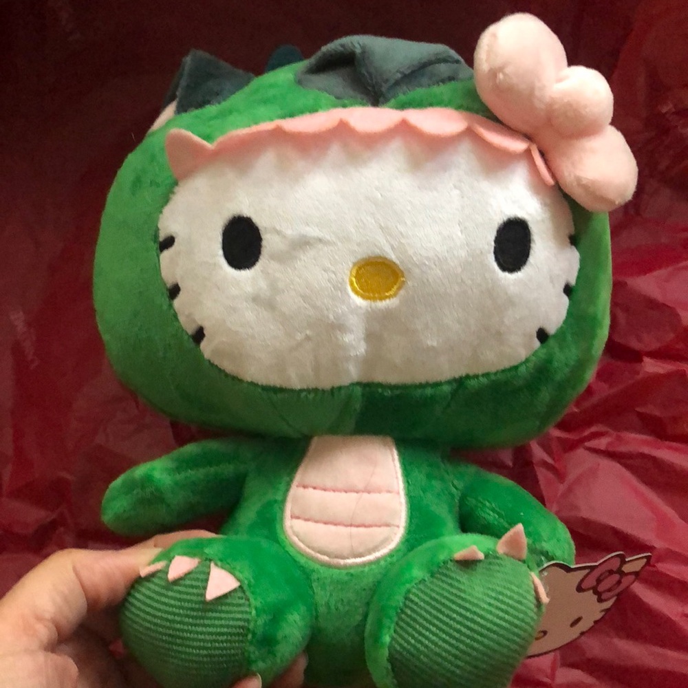 Hello Kitty Dinosaur Plush.NEW